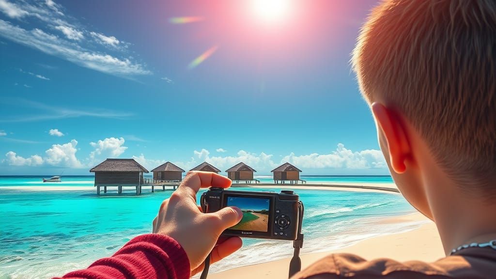 Seychelles Beach Scene in Ultrarealistic 4K Illustration