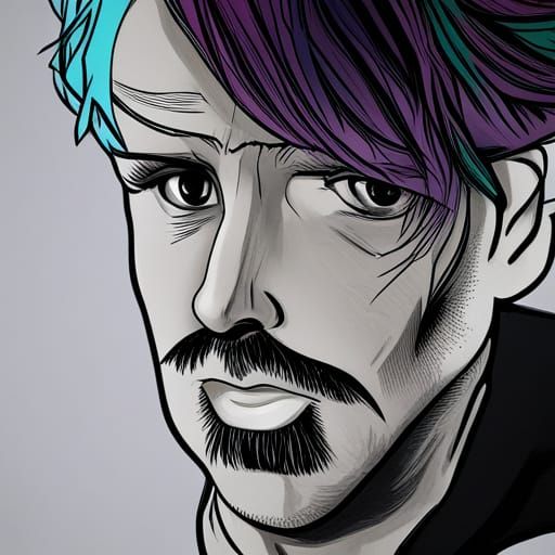 October Man: Disco Pop Manga Portrait