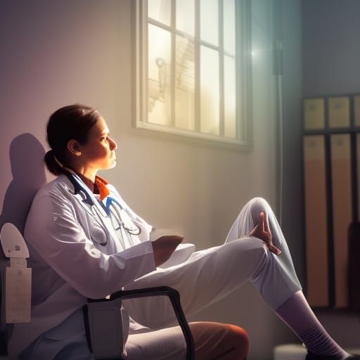 Doctor Consults Nurse in Modern Clinic