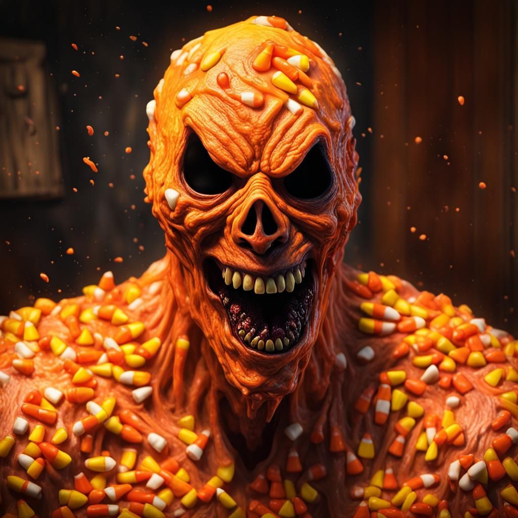 Melting Candy Corn Boogeyman Concept Art