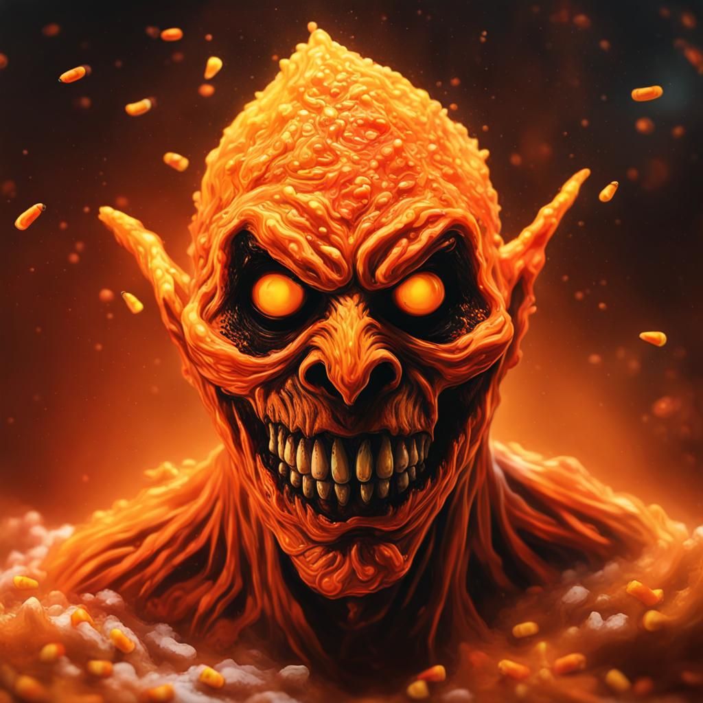 Candy Corn Boogeyman Digital Art