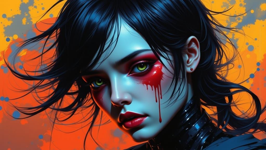 Amnesia Character Portrait in Concept Art Style