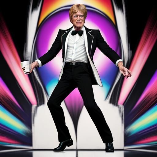 Robert Redford as Dancer in Surreal Double Exposure