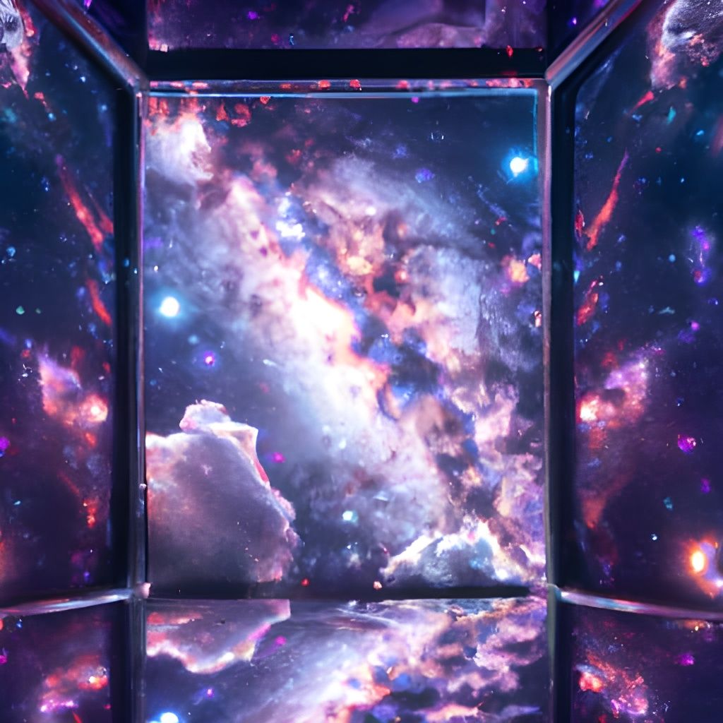 Spectacular Milky Way Reflection in Glass Box