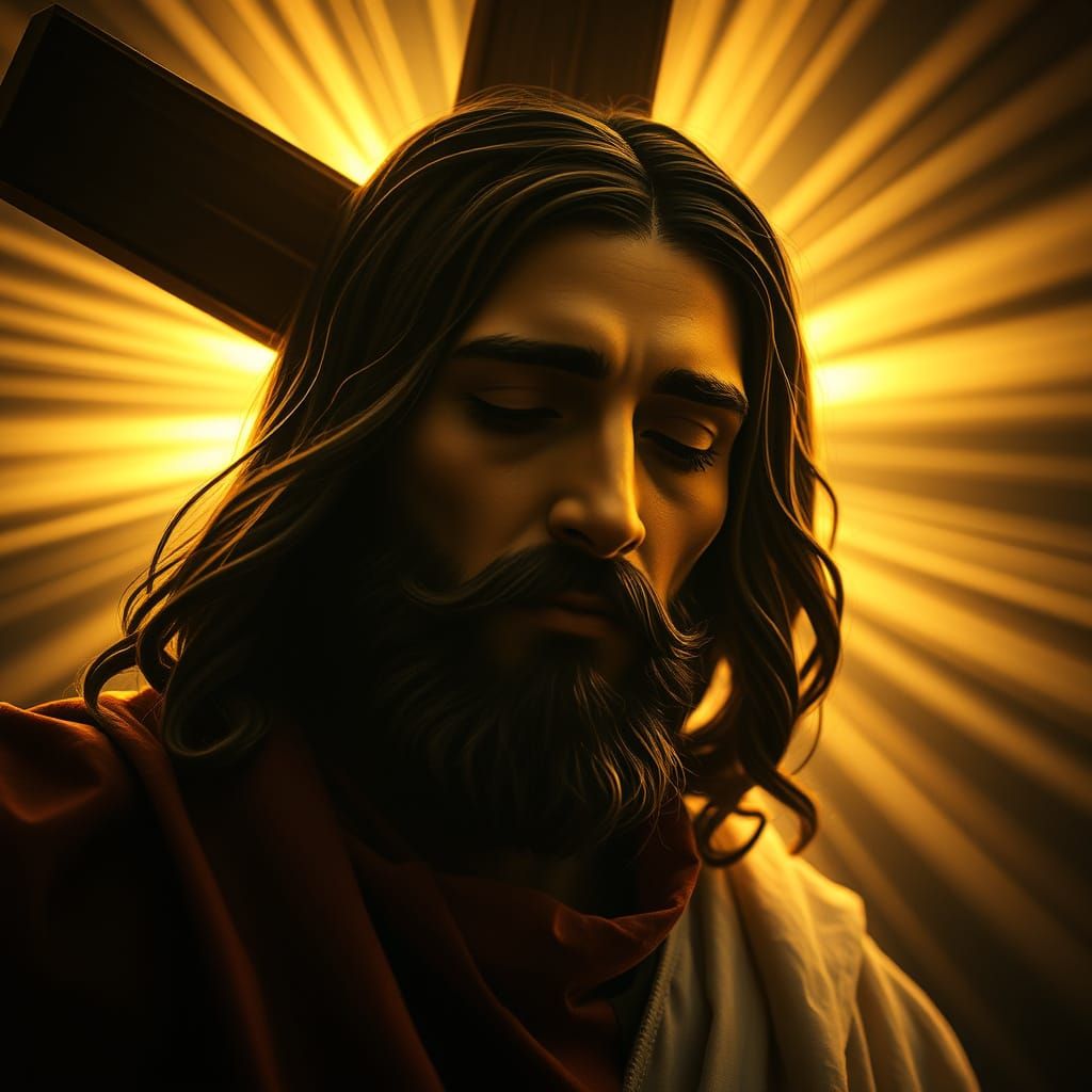 Jesus Christ Resurrected in Radiant Light