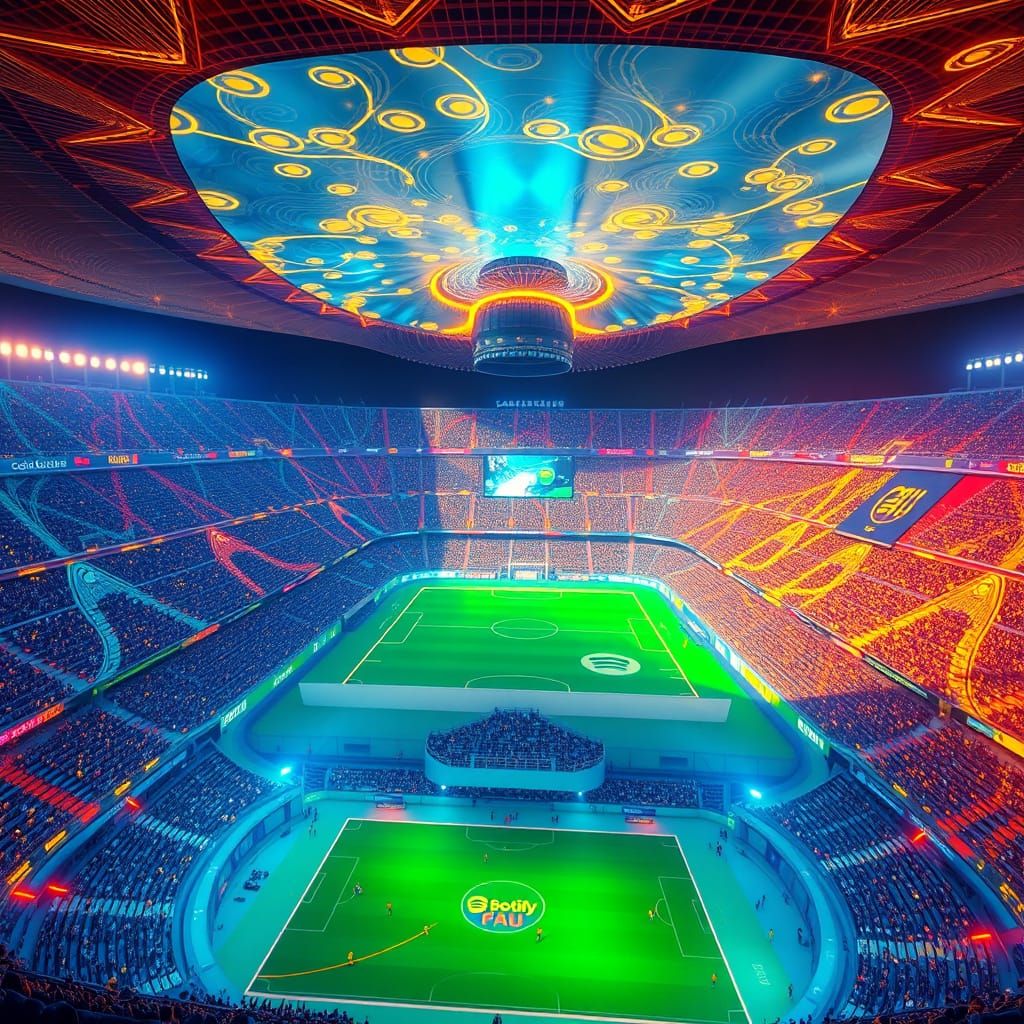Ethereal Spotify Stadium at Camp Nou