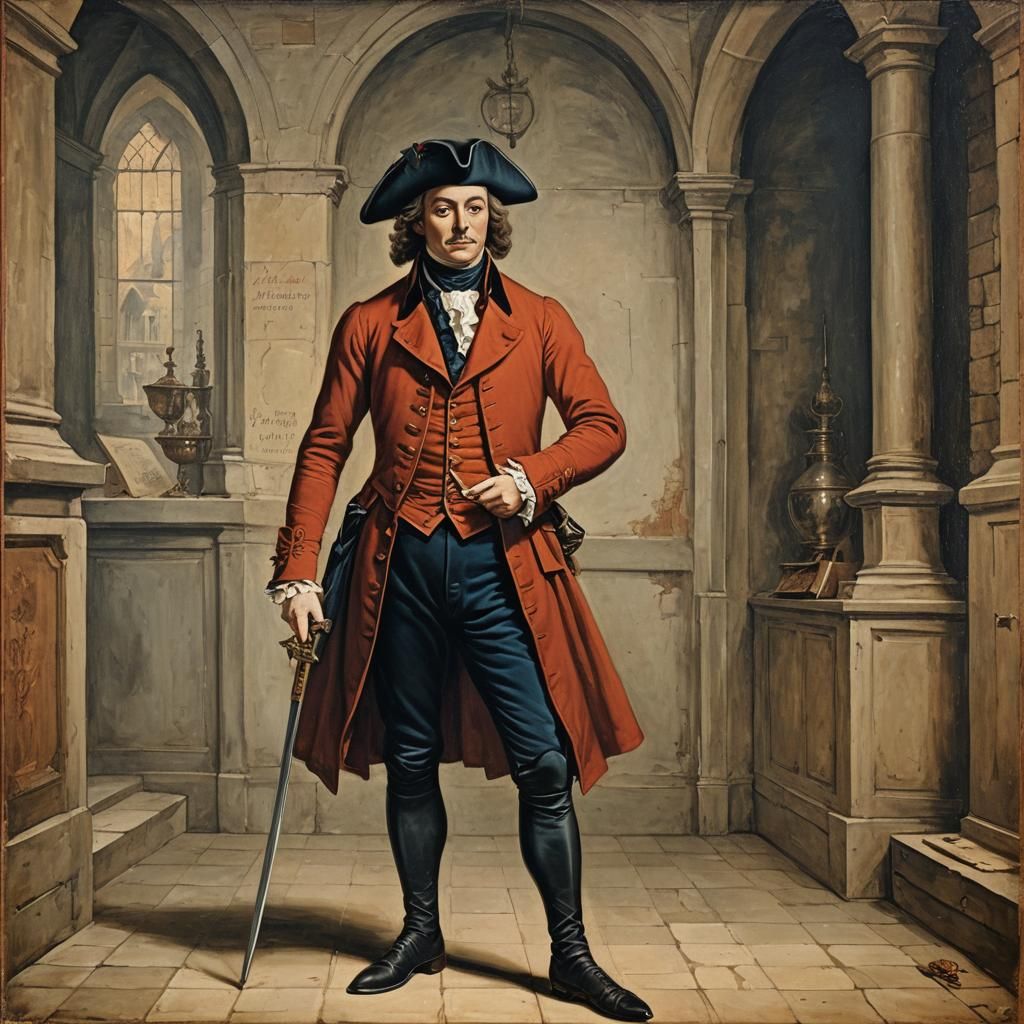 Scarlet Pimpernel: Dashing Swordsman in Renaissance Style