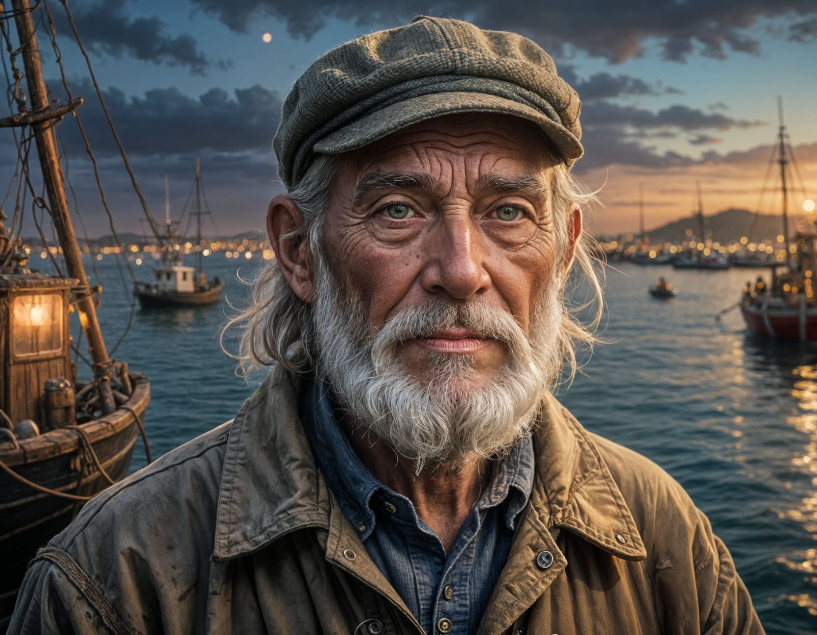 Wisdom of the Sea in Photorealistic Portrait