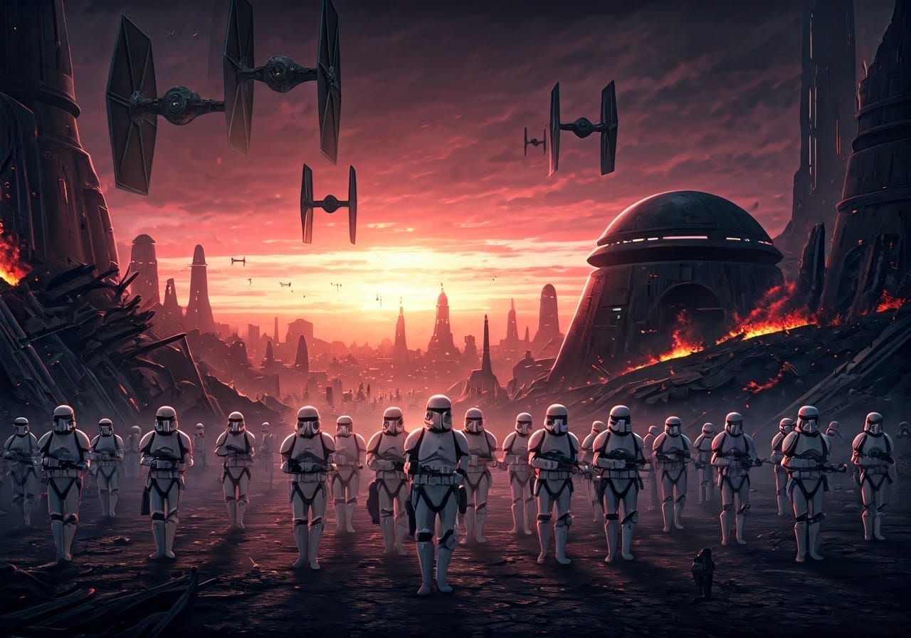 Mandalore Ruins: Galactic Empire in Dystopian Solar Punk