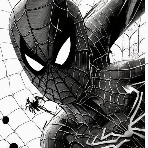 Spider-Man Comic Book Art in Speedpaint Style