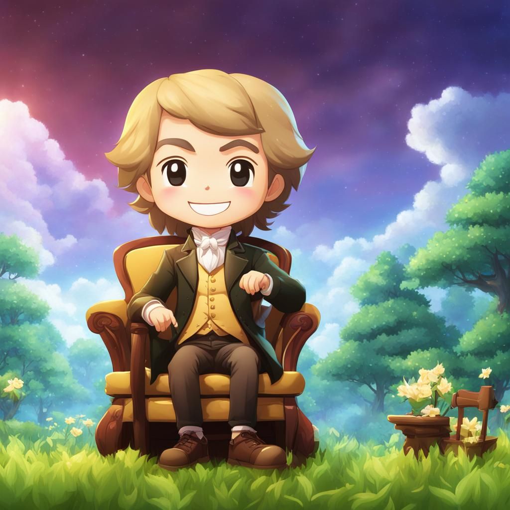 Chibi Johann Sebastian Bach on Planet Portrait