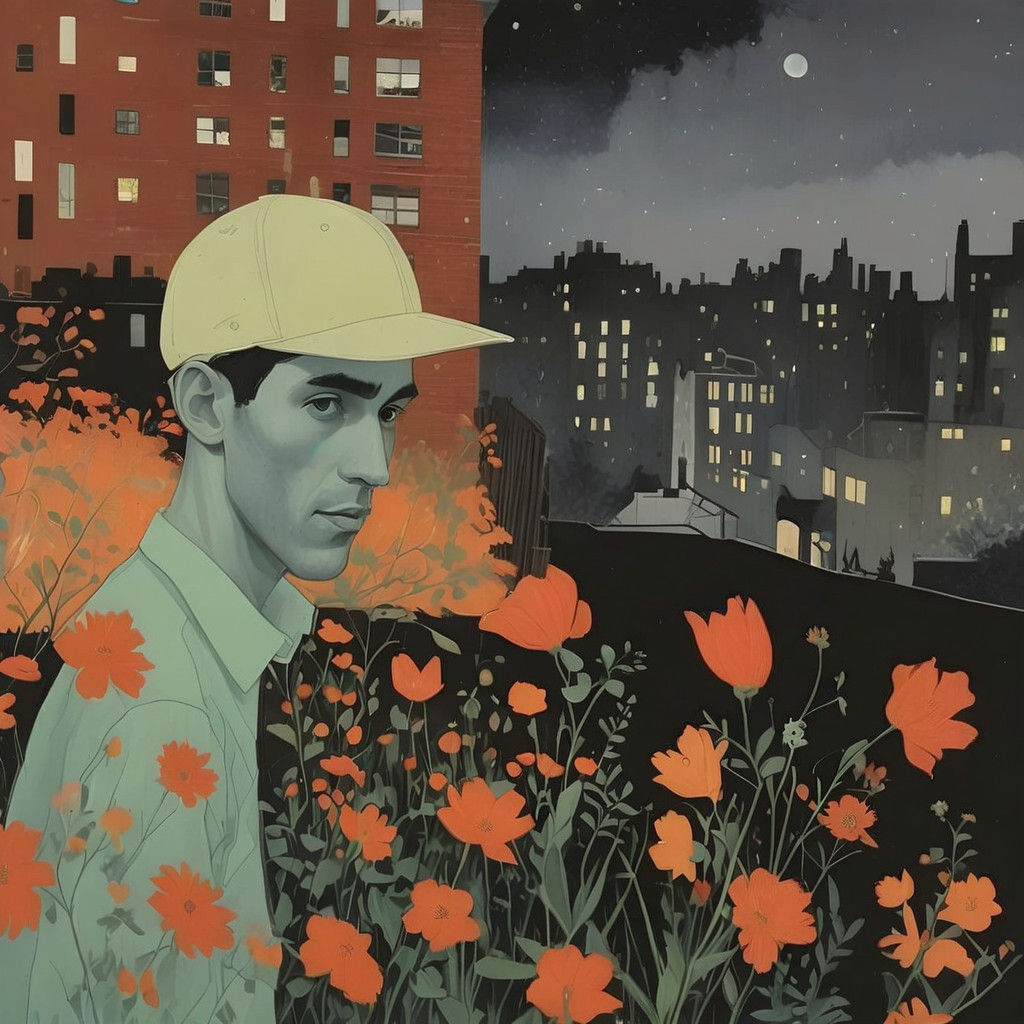 Surreal Rooftop Oasis Unveiled at Night