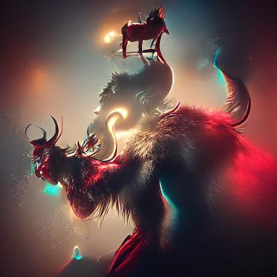 Traditional Krampus Festive Illustration