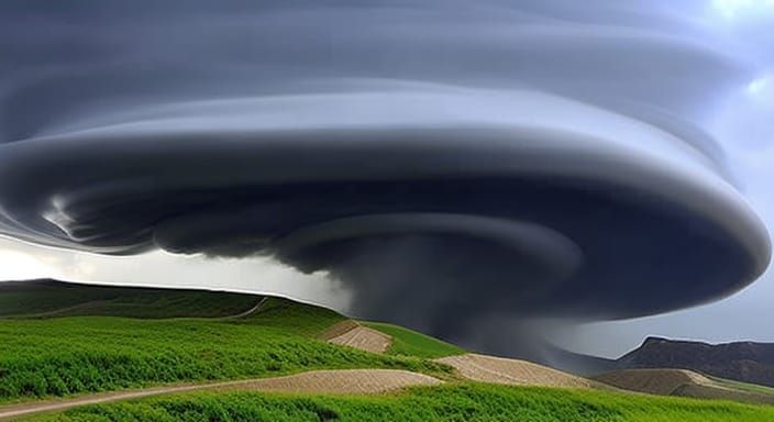 Grand Dragon Emerges from Tornado