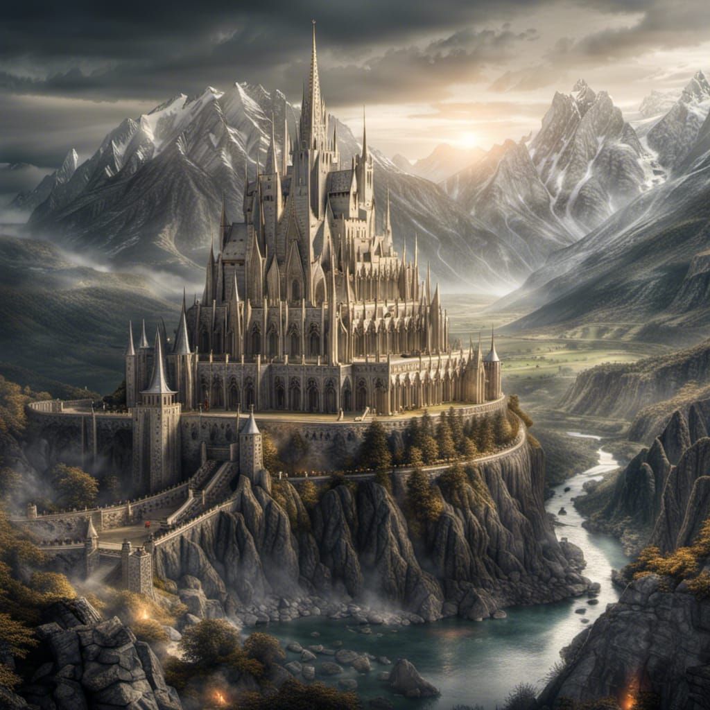 Hyperrealistic Gondolin: Tolkien's City in Middle-earth