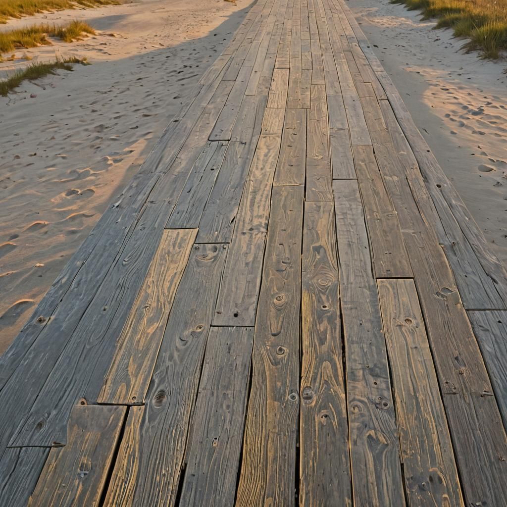 Boardwalk Sunrise in Americana Style
