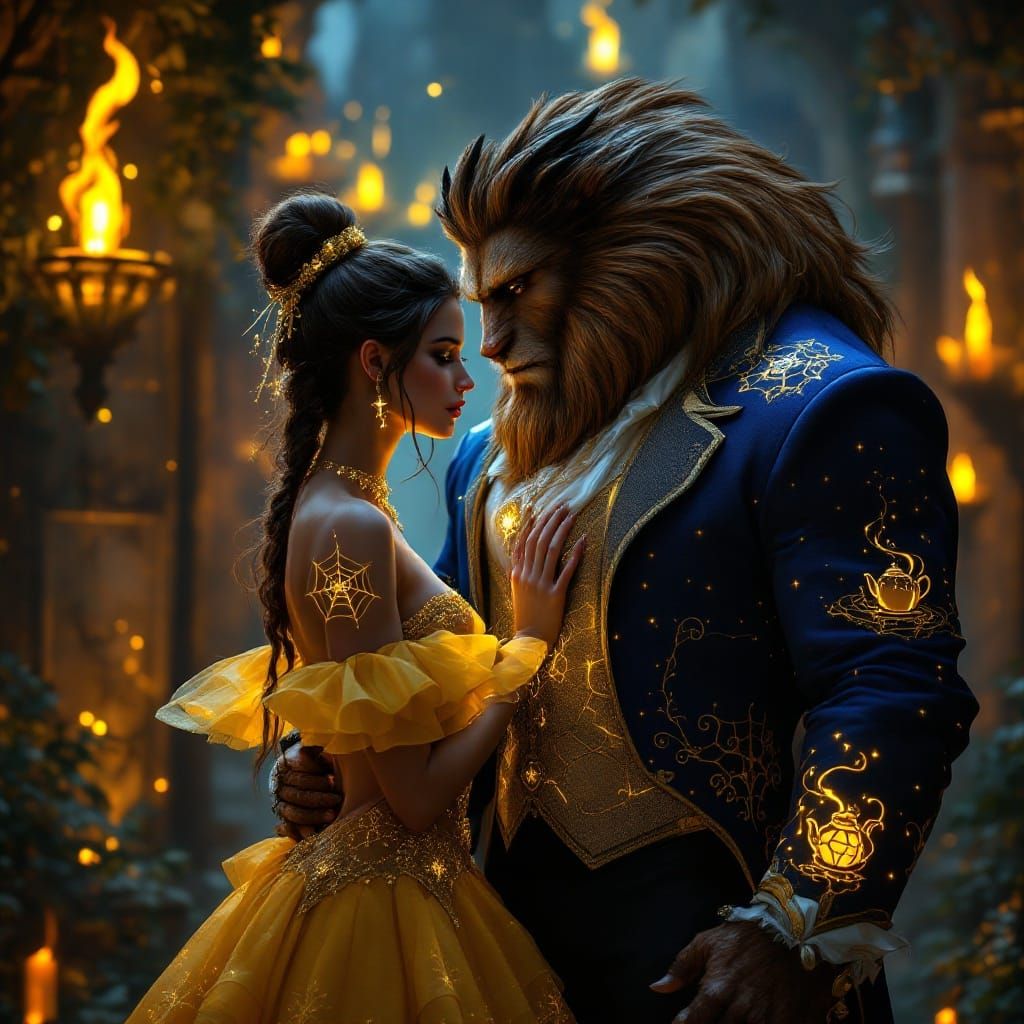 Goth Princess Belle in Enchanting Gothic Fantasy