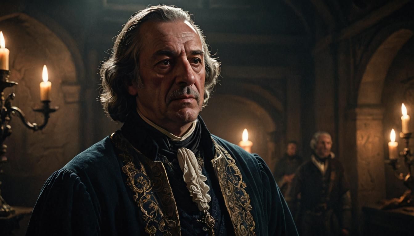 Cinematic Portrait of Comte de Rochefort in Dark Fantasy Sty...