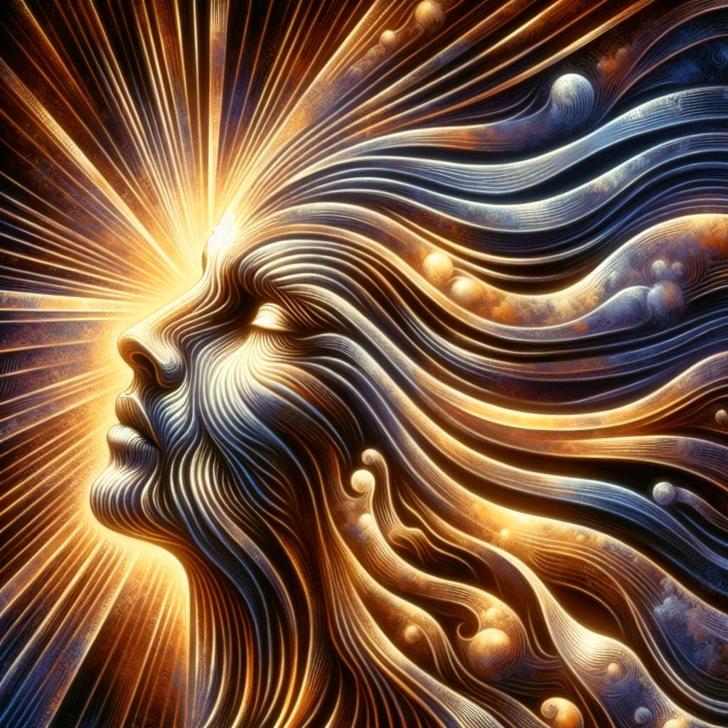 Luminescent Dust Waves: A Surreal X-Ray Dreamscape