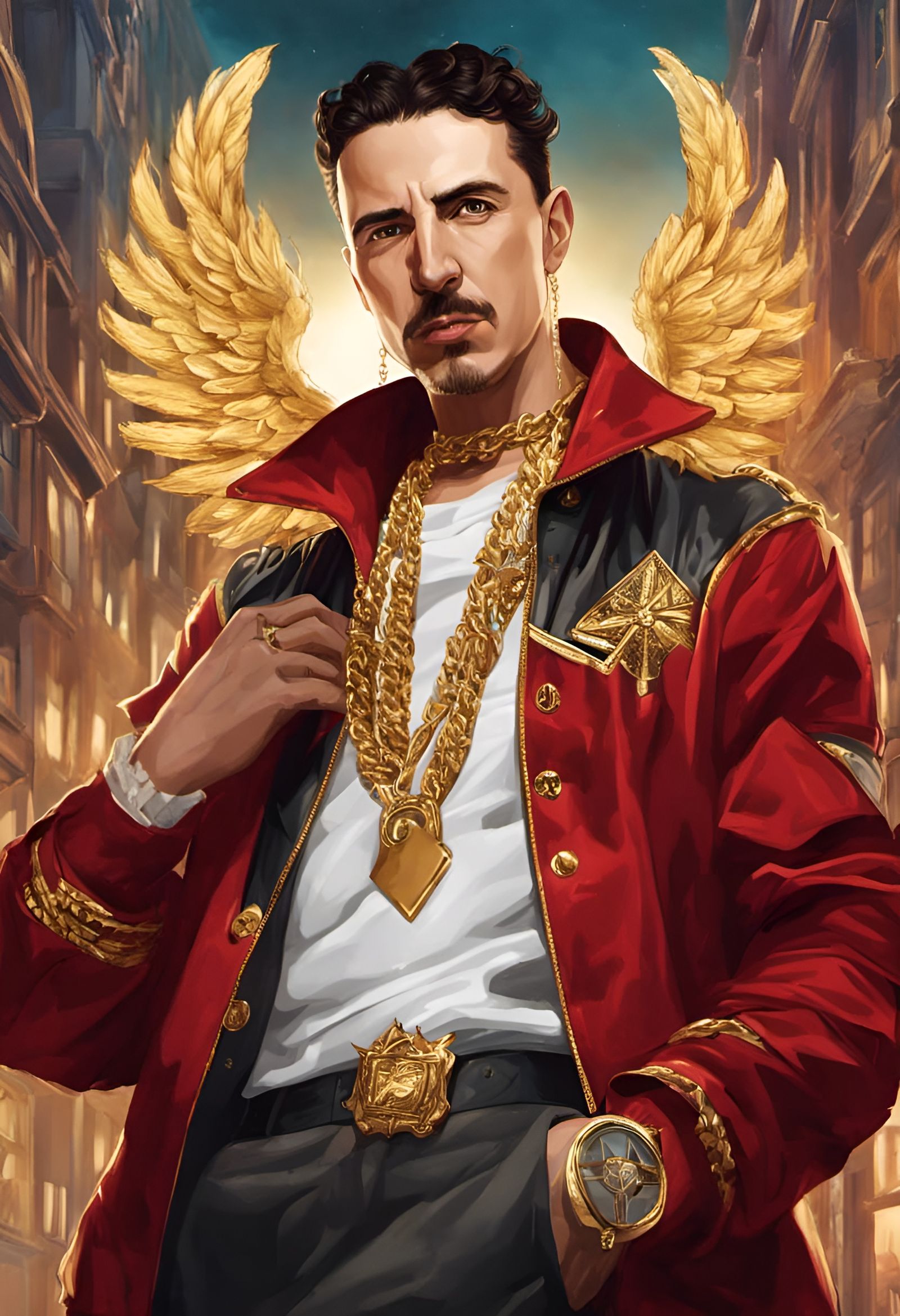 Tesla as Hip Hop Rapper in Digital Art