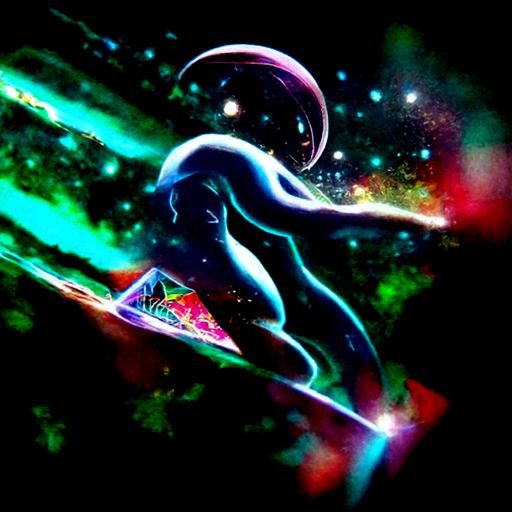 Holographic Astral Cosmic Illustration by Pablo Amaringo