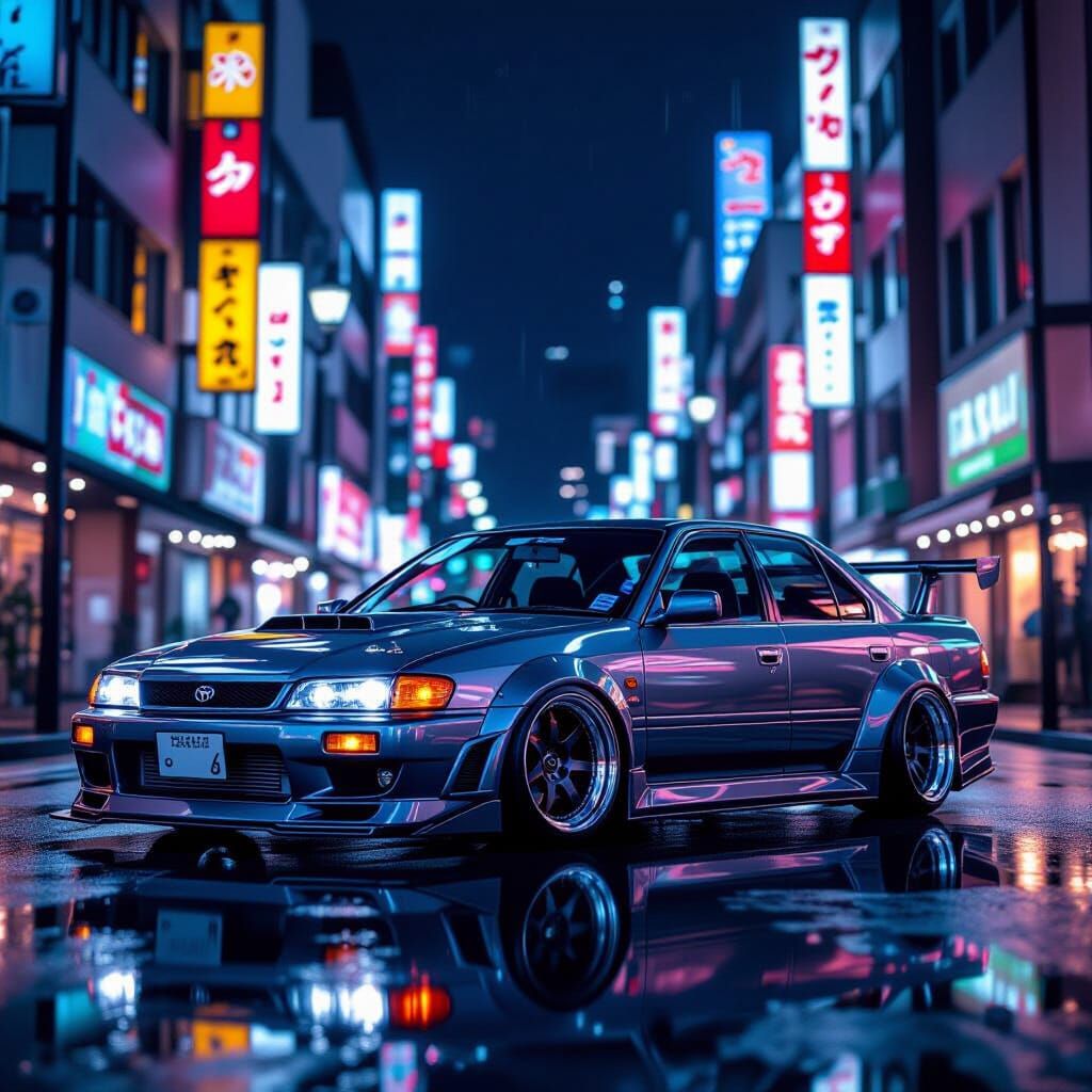1999 Toyota Chaser Widebody on Tokyo Street