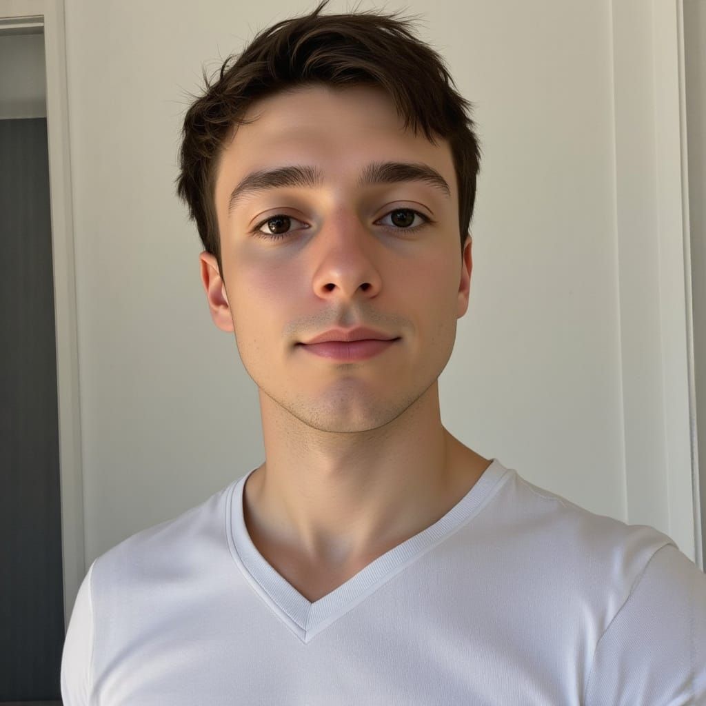 Handsome Man Portrait with a Sunkist Complexion