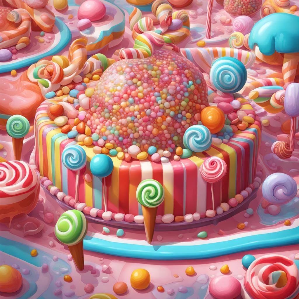 Candy Art Maps in Hyperrealistic Detail