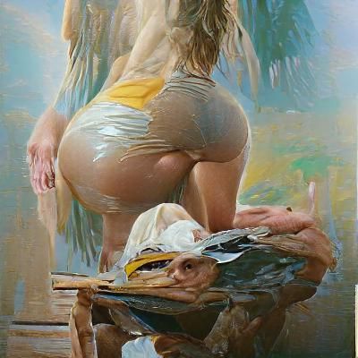 AI Interpretation of 'Sus' as Oil Painting