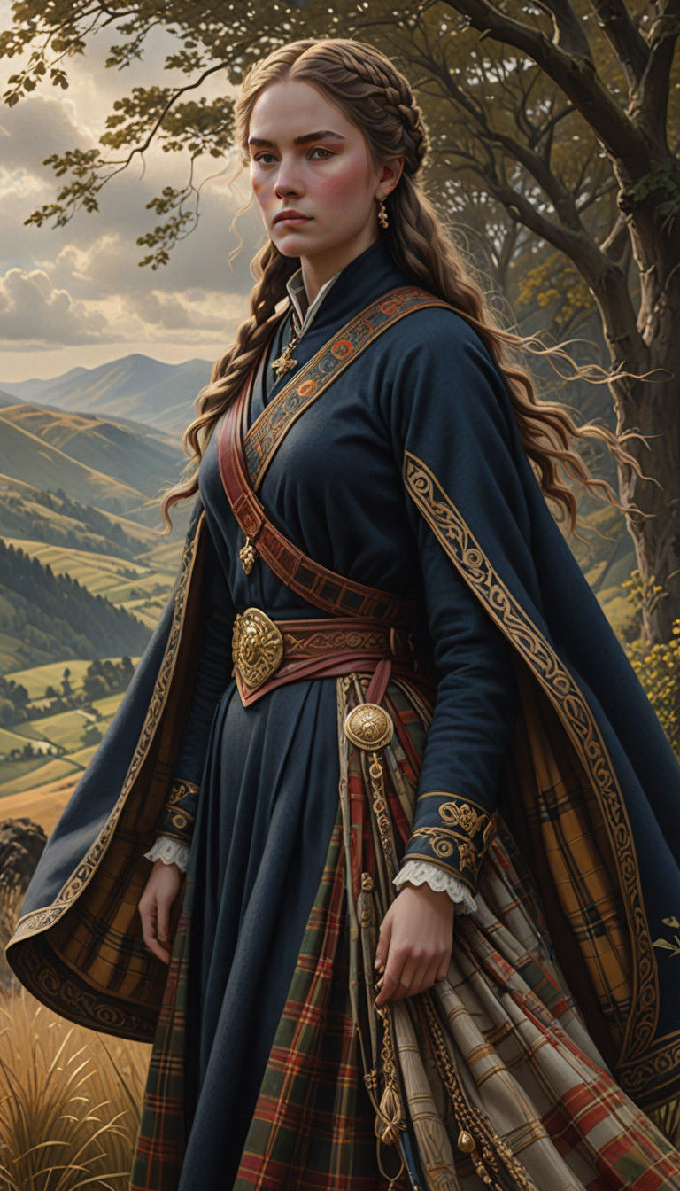 A 20th Century Queen in Traditional Cambrian Attire