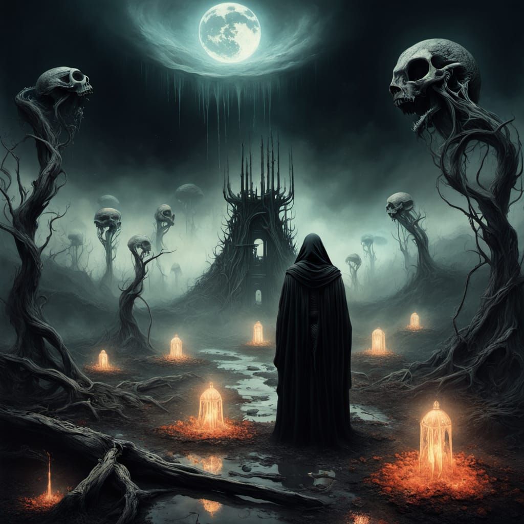 Bioluminescent Fungi Overtake Forgotten Greenhouse in Dark F...