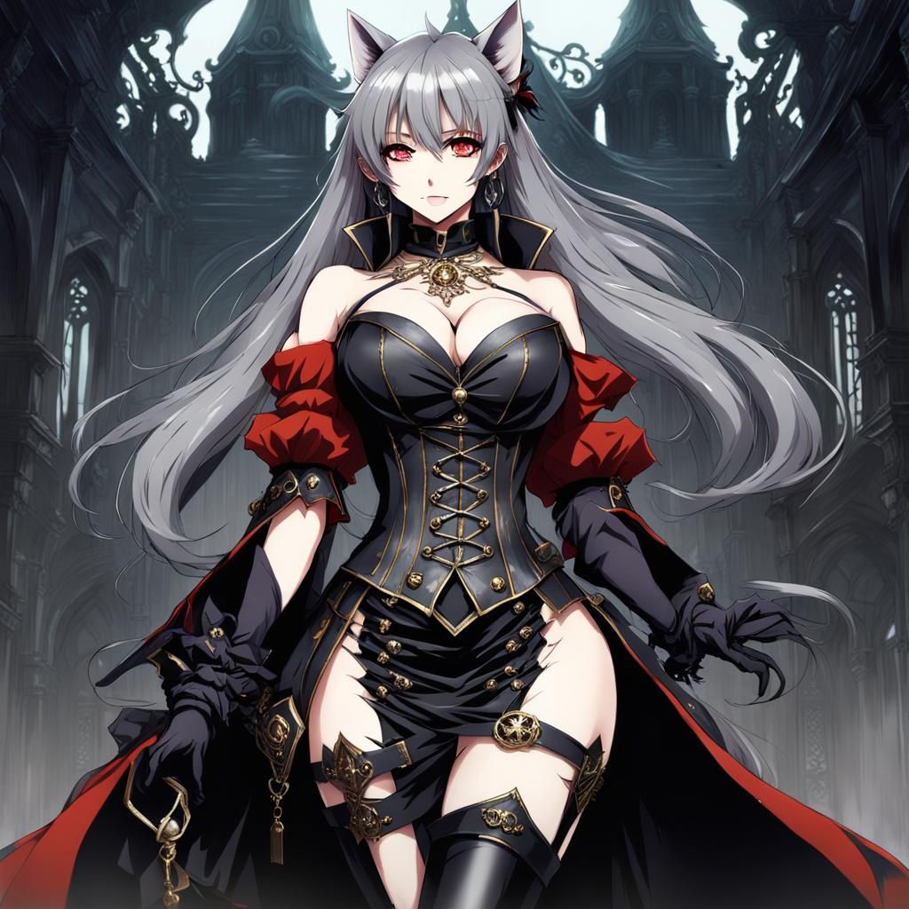 Gothic Anime Kitsune Vampire Pirate Goddess