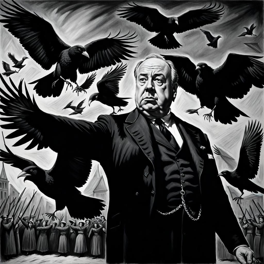 A surreal tribute to Hitchcock's 1963 classic movie The Bird...