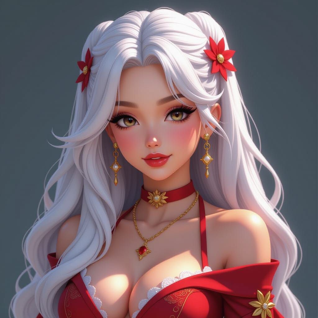 Christina Aguilera in Hyper-Detailed 3D Anime Art Style