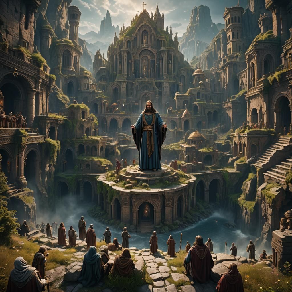 Divine Child Matte Painting in Unreal Engine