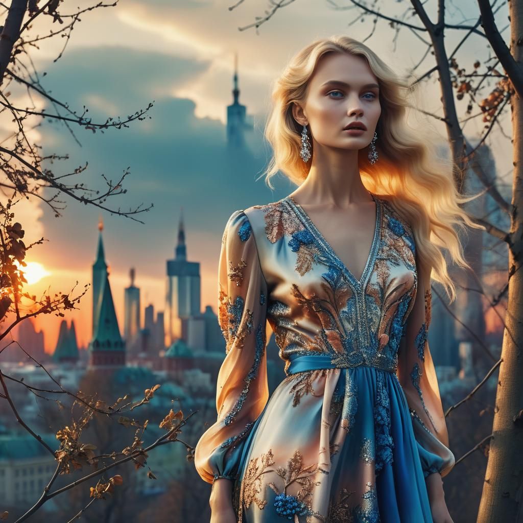 Moscow Sunset: Russian Vogue Editorial Style