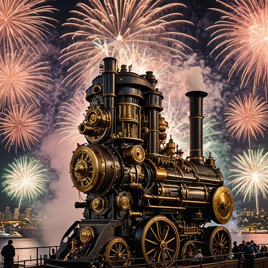 Steampunk Fireworks Explode Over Sydney Harbor