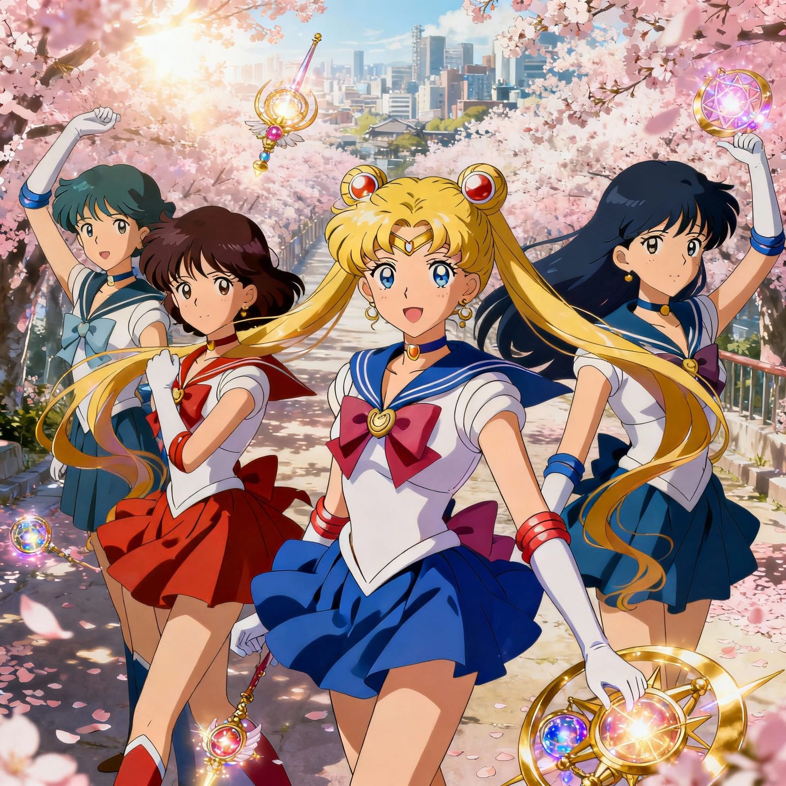 Sailor Moon and Friends Anime Key Visual