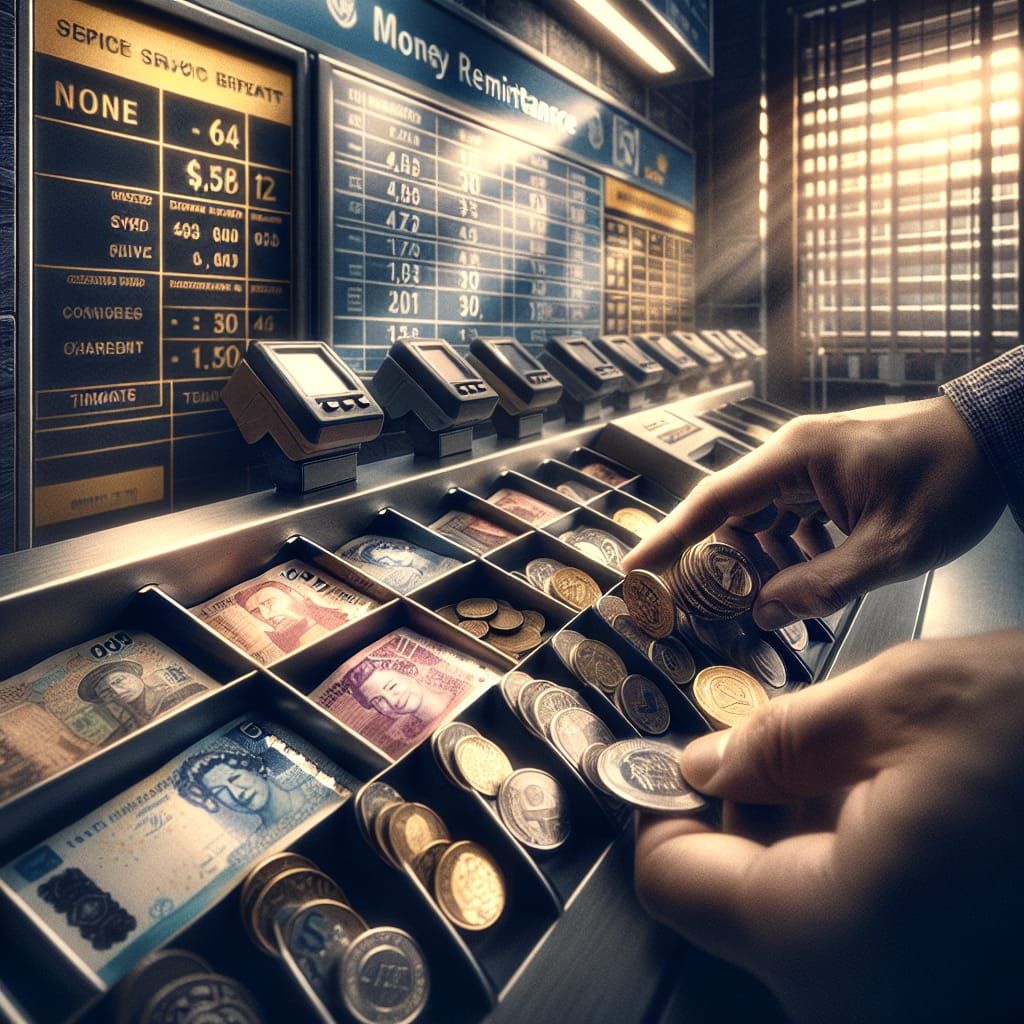 Hyperrealistic Money Remittance Agency: Global Currency Exch...