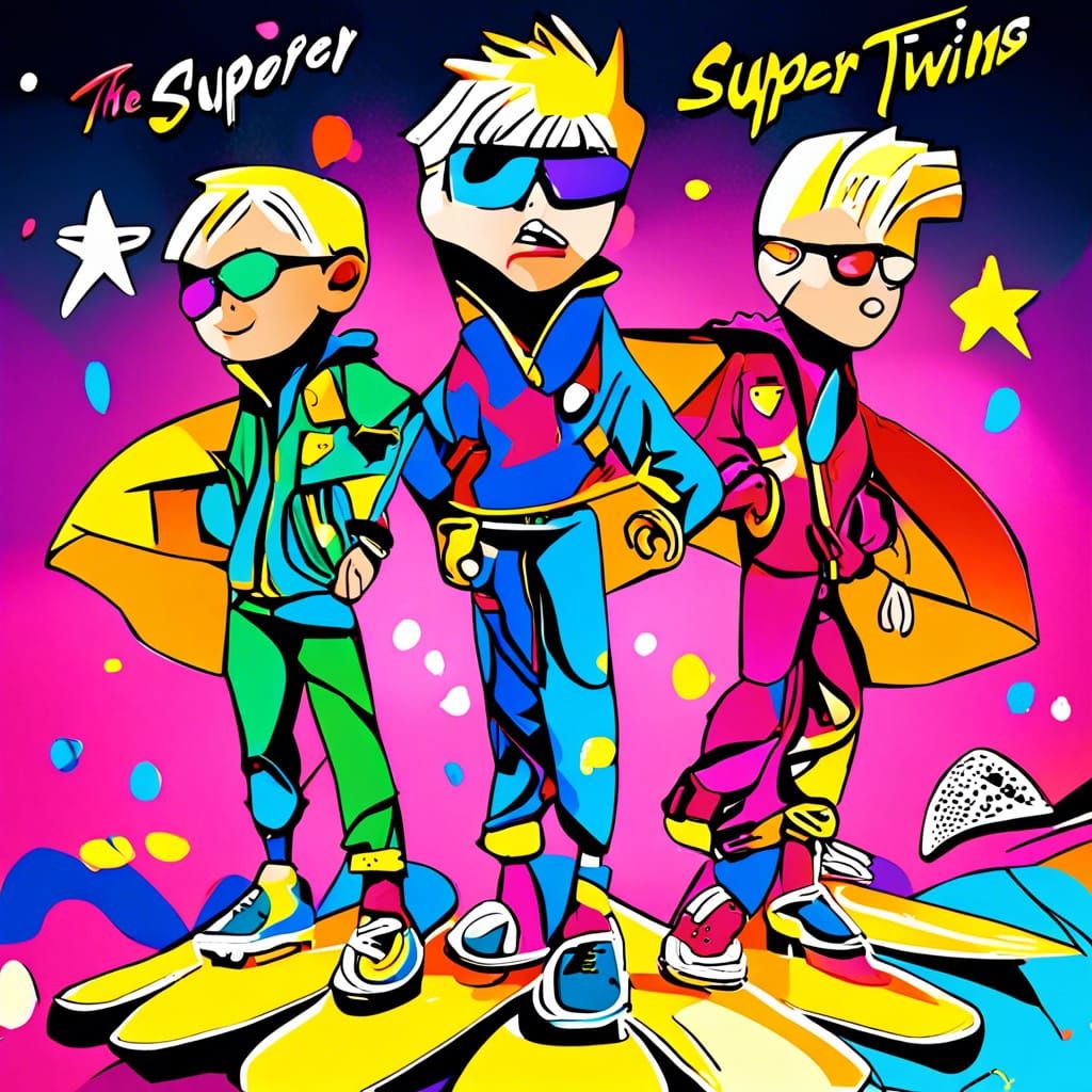 Rap Album Cover Featuring The Super Twins