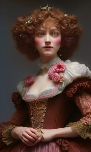 Princess Briar Rose in Rococo Style