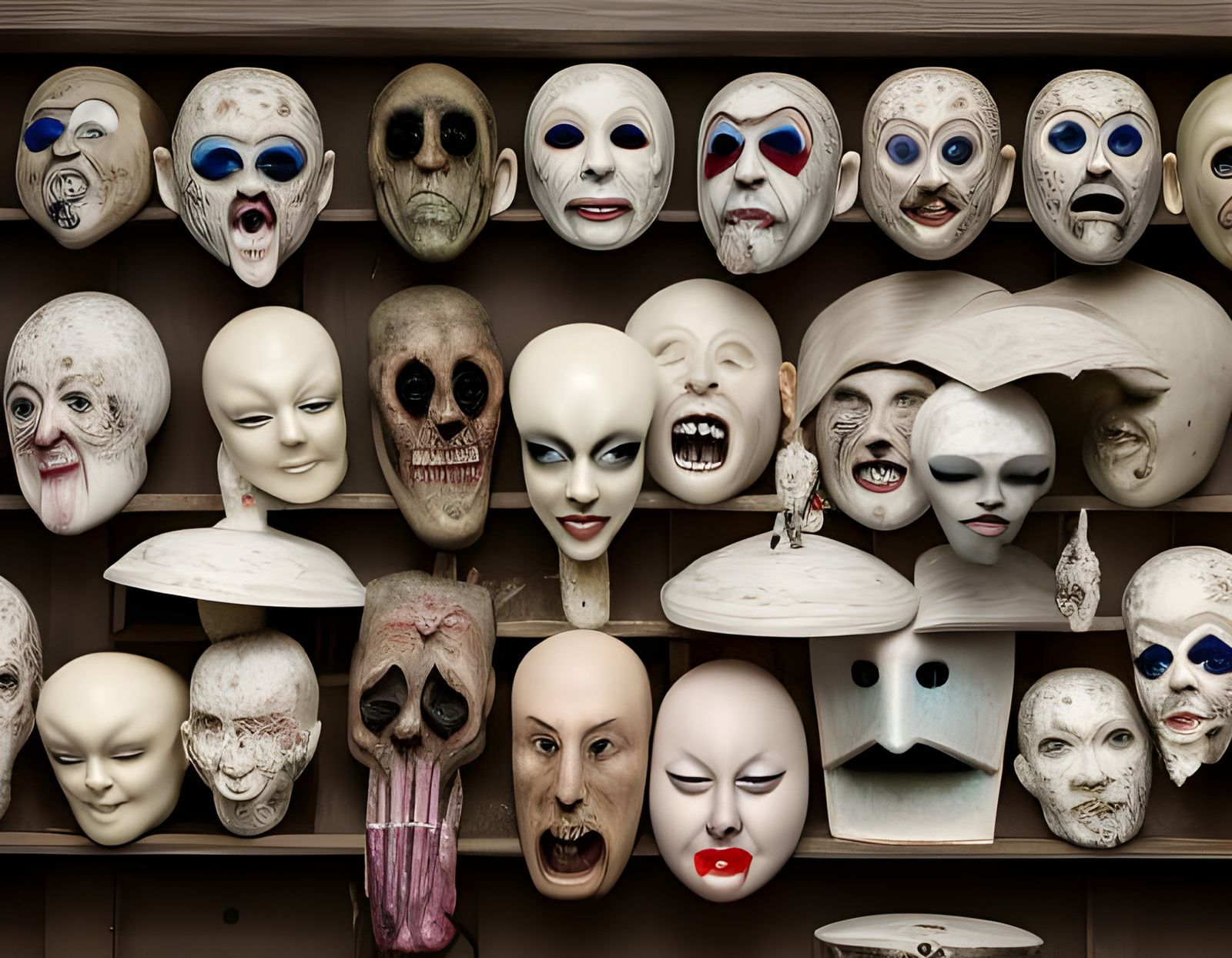 Porcelain Masks For All My Evil Within (Continued)