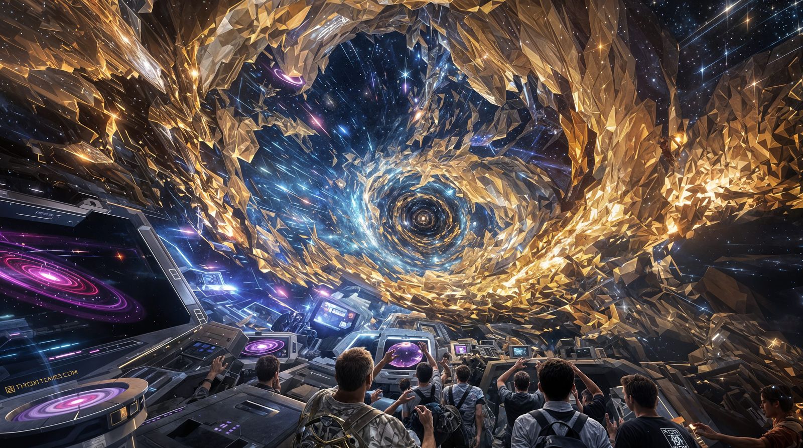 Epic Time Vortex in Cosmic Void