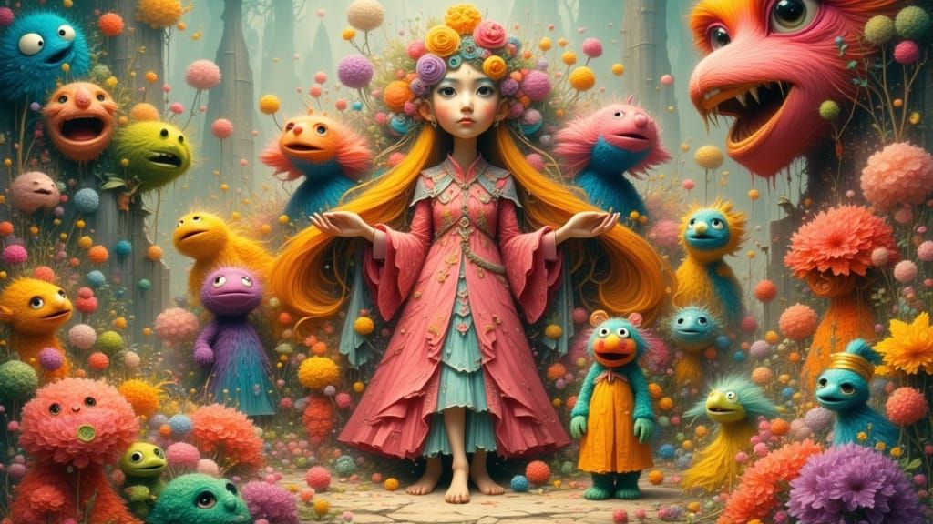 <lora:Ultra Cute Flux:1.0> <lora:Akimora:1.0> <lora:Abstract...