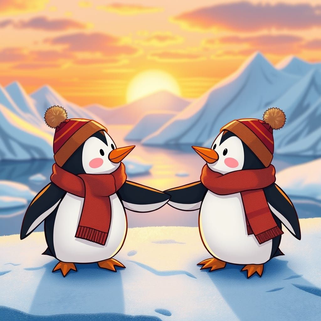 penguin couple