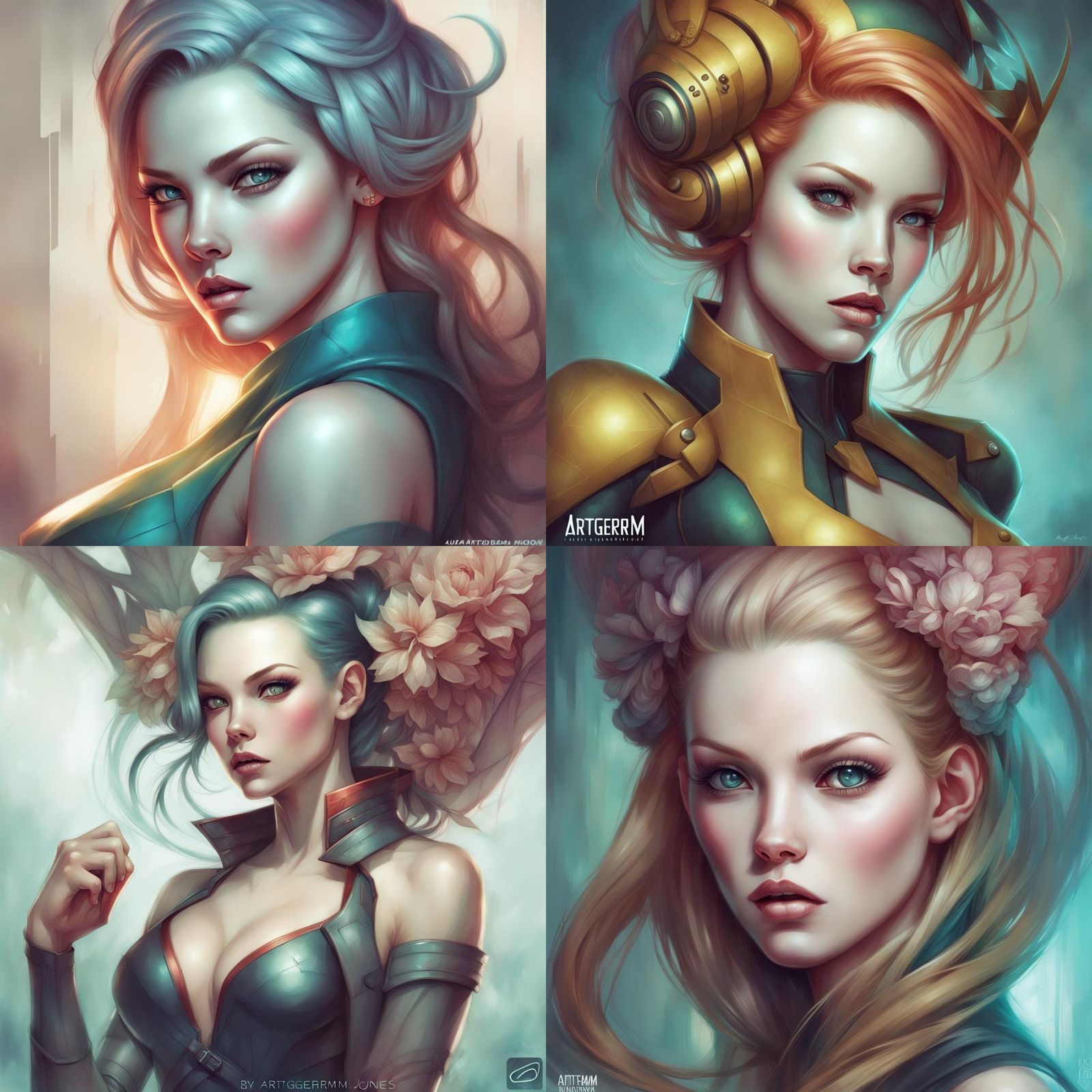 Surreal Portrait in Digital Art Style