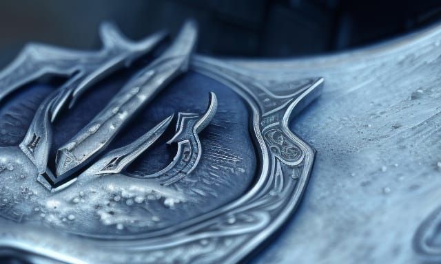 Cowboy Belt Buckle with Horns: Matte Painting