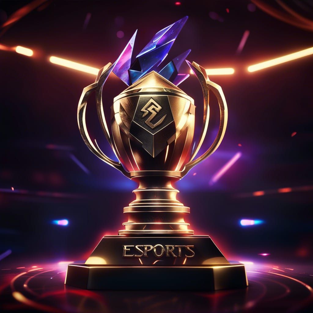eSports Trophy Art in Arcane Style