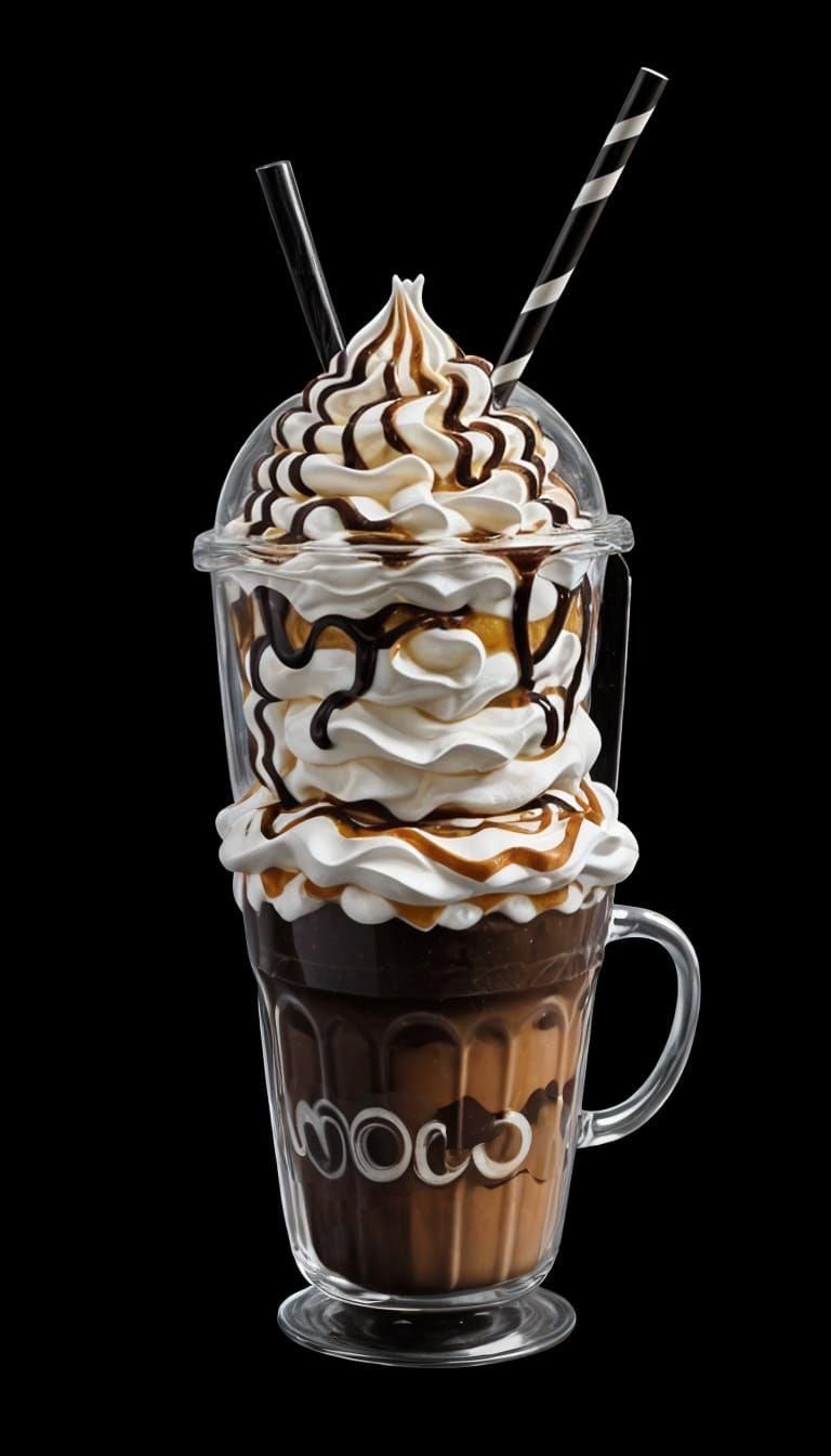 Giant Kawaii Coffee with Bubble Dome Lid