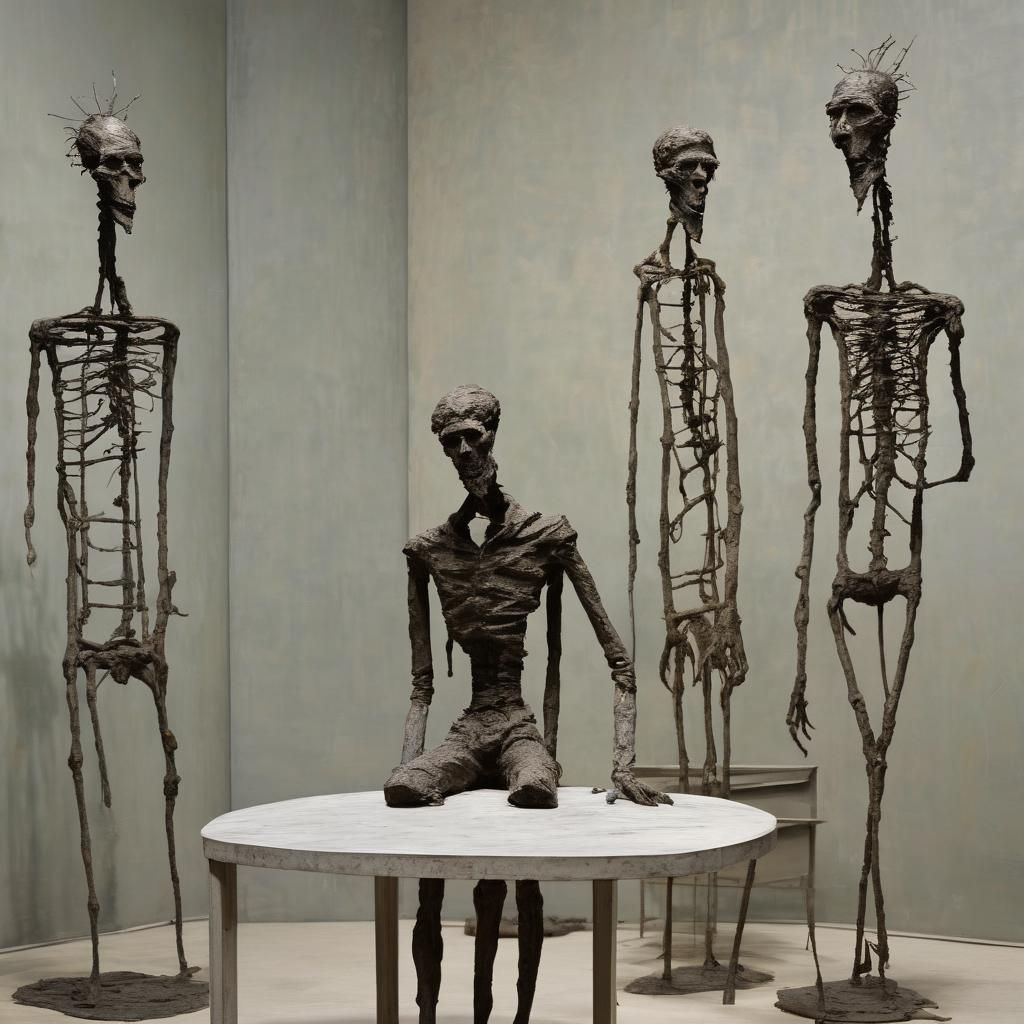 Giacometti-esque Sculpture: Horrible In-Laws